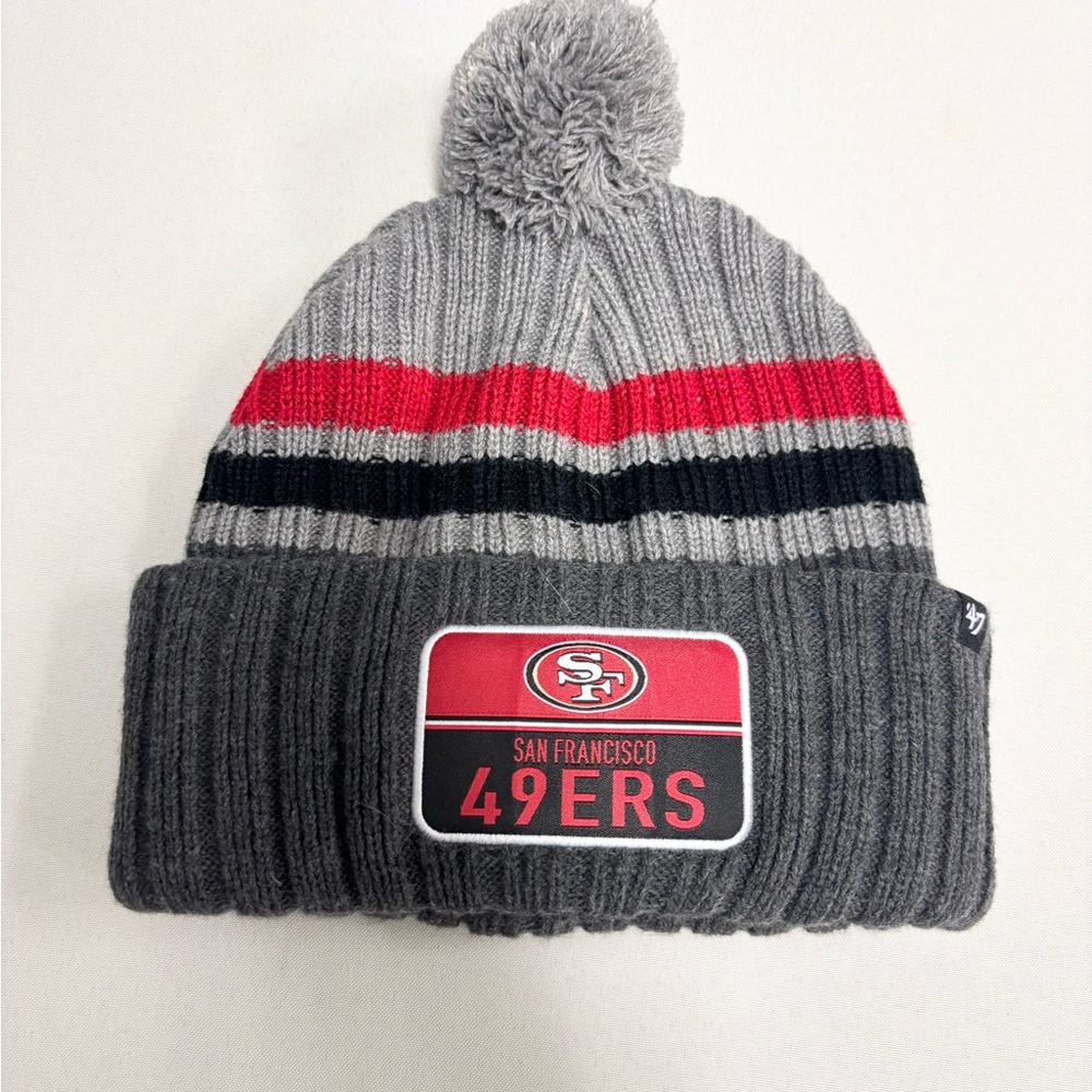 47 Brand San Francisco 49ers Beanie - Gray, Red, and Black